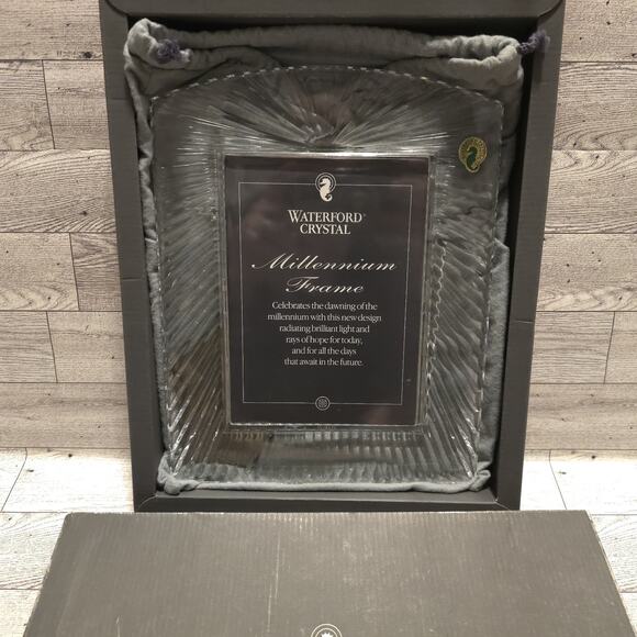 Waterford Crystal Millennium Picture Photo Frame 5'' x 7'' - Picture 11 of 14